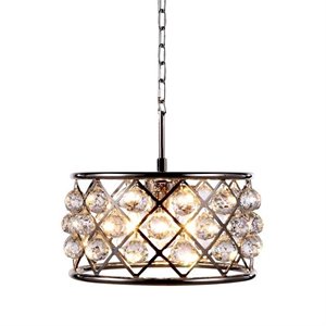 madison royal crystal pendant lamp in polished nickel (d)