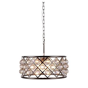madison royal crystal pendant lamp in polished nickel (d)