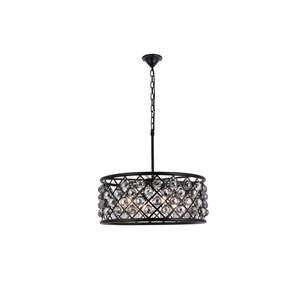 Elegant Lighting Madison 25&quot 6 Light Royal Crystal Pendant Lamp