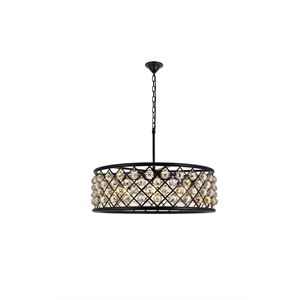 Elegant Lighting Madison 32&quot 8 Light Royal Crystal Pendant Lamp