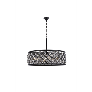 Elegant Lighting Madison 32&quot 8 Light Royal Crystal Pendant Lamp