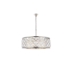 Elegant Lighting Madison 32&quot 8 Light Royal Crystal Pendant Lamp
