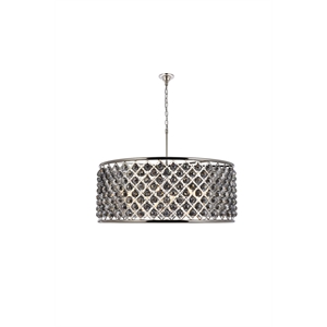Elegant Lighting Madison 44&quot 10 Light Royal Crystal Pendant Lamp
