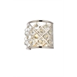 Elegant Lighting Madison Royal Crystal Wall Sconce in Polished Nickel