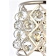 Elegant Lighting Madison Royal Crystal Wall Sconce in Polished Nickel