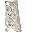 Elegant Lighting Madison Royal Crystal Wall Sconce in Polished Nickel