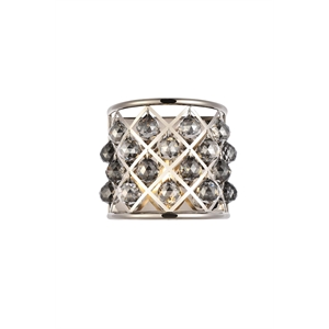 Elegant Lighting Madison Royal Crystal Wall Sconce in Polished Nickel