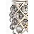 Elegant Lighting Madison Royal Crystal Wall Sconce in Polished Nickel