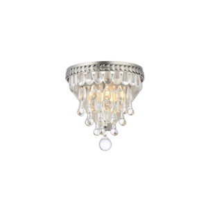 Elegant Lighting Nordic 9&quot Royal Crystal Wall Sconce