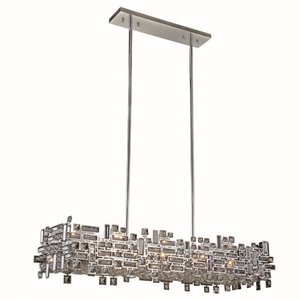 picasso royal crystal pendant lamp in chrome (a)