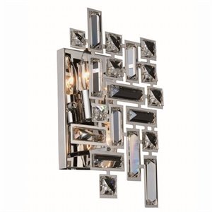Elegant Lighting Picasso 8&quot 2 Light Royal Crystal Wall Sconce
