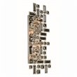 Elegant Lighting Picasso 4-Light Metal & Crystal Wall Sconce in Chrome