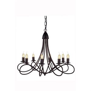 lyndon chandelier in dark bronze