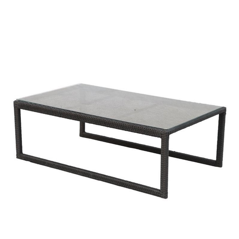 Darlee Vienna Wicker Patio Coffee Table In Espresso Ebay