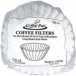 coffee pro 12 cup drip crepe design textured paper coffee filter