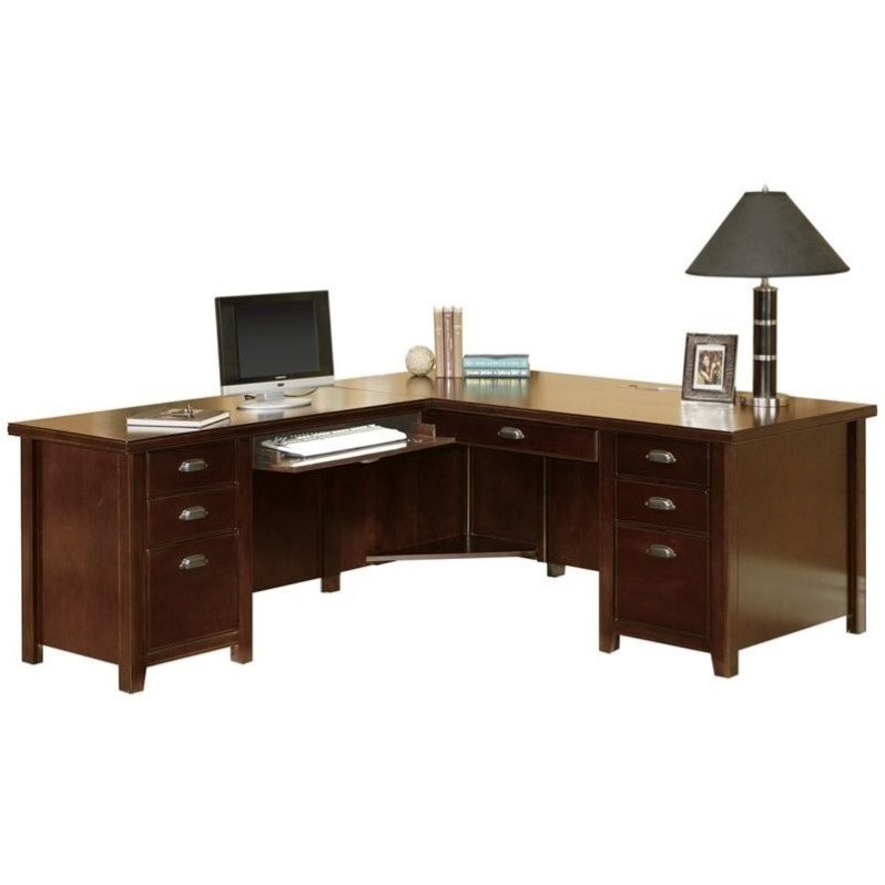 Martin Furniture Tribeca Loft Cherry Lhf L Shaped Executive Desk
