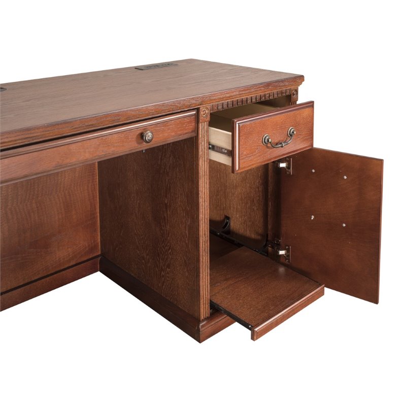 Martin Furniture 6 Drawer Pedestal Computer Desk Ho6891 B Martin Furniture 6 Drawer Pedestal Computer Desk