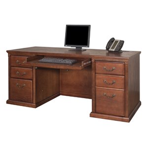 martin furniture 6 drawer pedestal computer desk