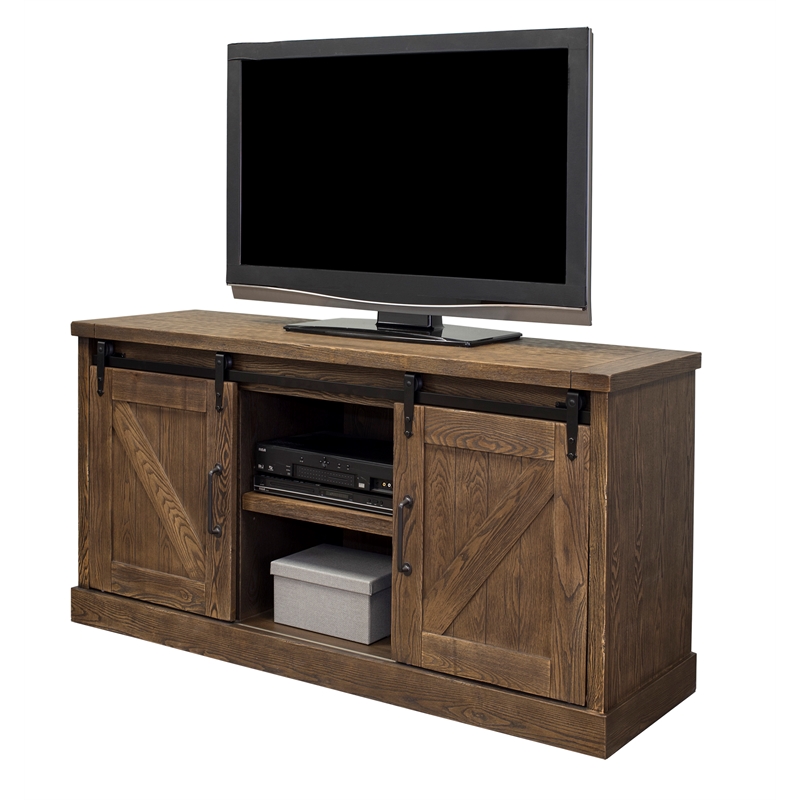 Martin Furniture Avondale Wood TV Stand in Weathered Oak