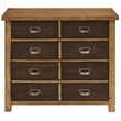 Heritage Wood Lateral File With Legal/Letter File Drawer Office Storage Brown