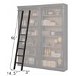 Martin Furniture Toulouse Metal Ladder in Black
