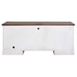 Martin Furniture Durham Rustic Wood Credenza Office Desk Writing Table White