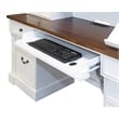 Martin Furniture Durham Rustic Wood Credenza Office Desk Writing Table White