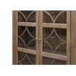Martin Furniture Carson Glass Display Cabinet Door Wood Bookcase Storage Gray