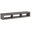Wall Mounted Wood TV Console Entertainment Center Wall Decor 60-inch Gray