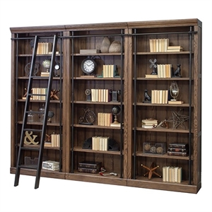 Martin Furniture 5-Shelf Modern Wood Bookcase in Wall Oak