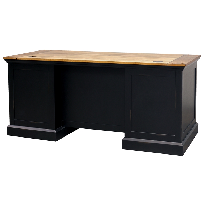 Toulouse Brown and Black Home Office Desk