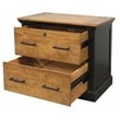 Toulouse Wood Lateral File With Legal/Letter File Drawer Office Storage Black