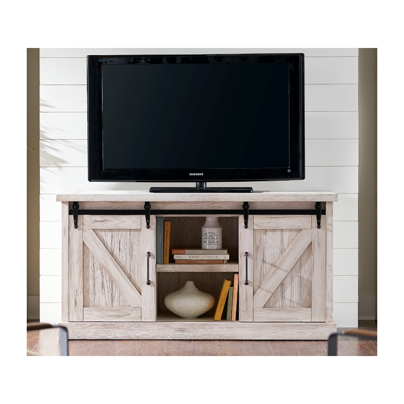 Martin Furniture Avondale Wood Tv Stand In Weathered White Ae360w