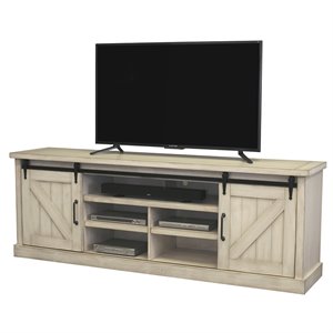 martin furniture avondale solid wood tv stand in weathered white