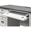 Martin Furniture Hartford Wood Credenza Office Desk Writing Table White