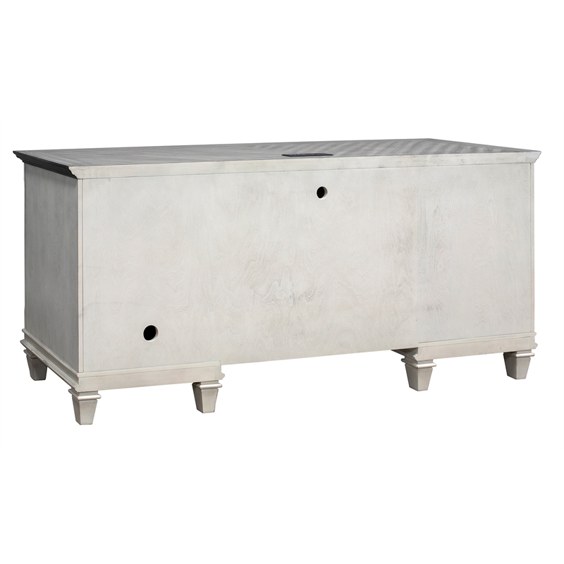 Martin Furniture Hartford Wood Credenza Office Desk Writing Table White