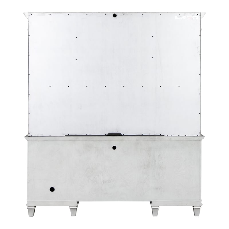 Martin Furniture Hartford Wood Credenza Office Desk Writing Table White