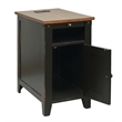 Rustic End Table Side Table Accent Table Fully Assembled Wood Black