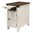 Rustic End Table Wood Side Table Accent Table Fully Assembled White
