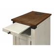 Rustic End Table Wood Side Table Accent Table Fully Assembled White