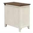 Rustic End Table Wood Side Table Accent Table Fully Assembled White