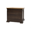 Executive Lateral File With Solid Wood Plank Top Locking File Drawer Brown