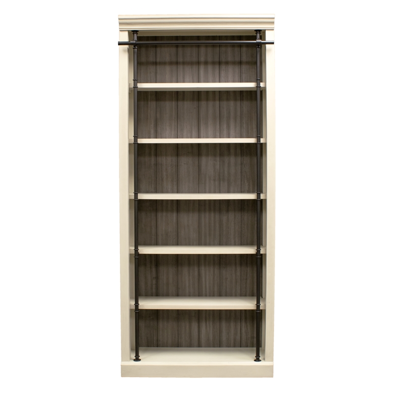 Fully Assembled 8" Tall Bookcase Wall With Ladder Wood Bookcase White Cymax Business