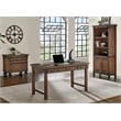 Rustic Wood Lateral File With Legal/Letter File Drawer Fully Assembled Brown