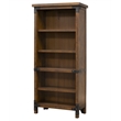 Rustic Open Wood Bookcase Office Shelving Storage Cabinet Fully Assembled Brown