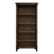 Rustic Open Wood Bookcase Office Shelving Storage Cabinet Fully Assembled Brown