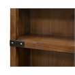 Rustic Open Wood Bookcase Office Shelving Storage Cabinet Fully Assembled Brown