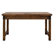 Rustic Wood Writing Desk Writing Table Office Desk With Power Center Brown