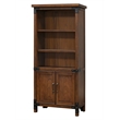 Rustic Open Wood Bookcase Office Shelving Storage Cabinet Fully Assembled Brown