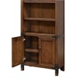 Rustic Open Wood Bookcase Office Shelving Storage Cabinet Fully Assembled Brown